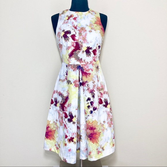 Anthropologie Dresses Hunter Bell Kukka Tea White Floral Sleeveless